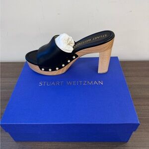 Stuart Weitzman - Pearl Clog 85 Sandal BLK